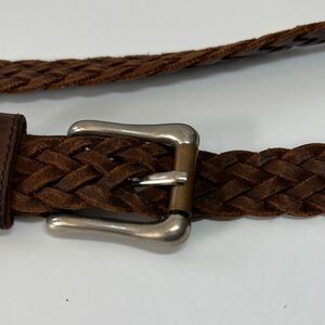Levi’s Strauss Braided Leather Belt for unisex- Brown; approximately 42 inch